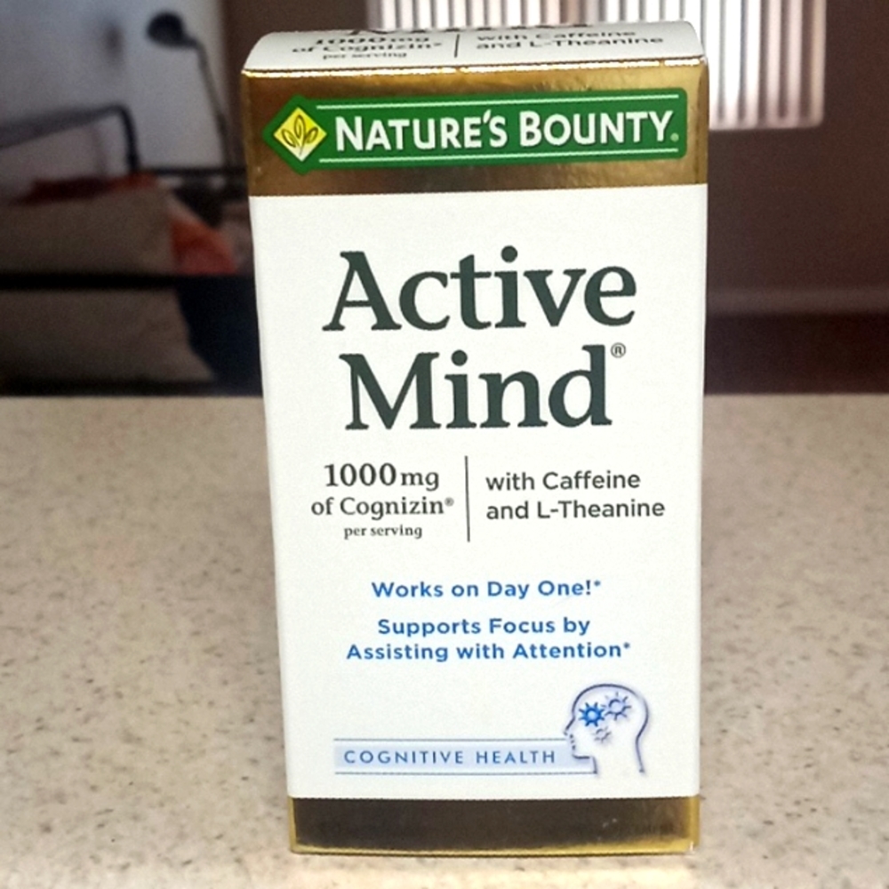 Nature Bounty ACTIVE MIND supplement New